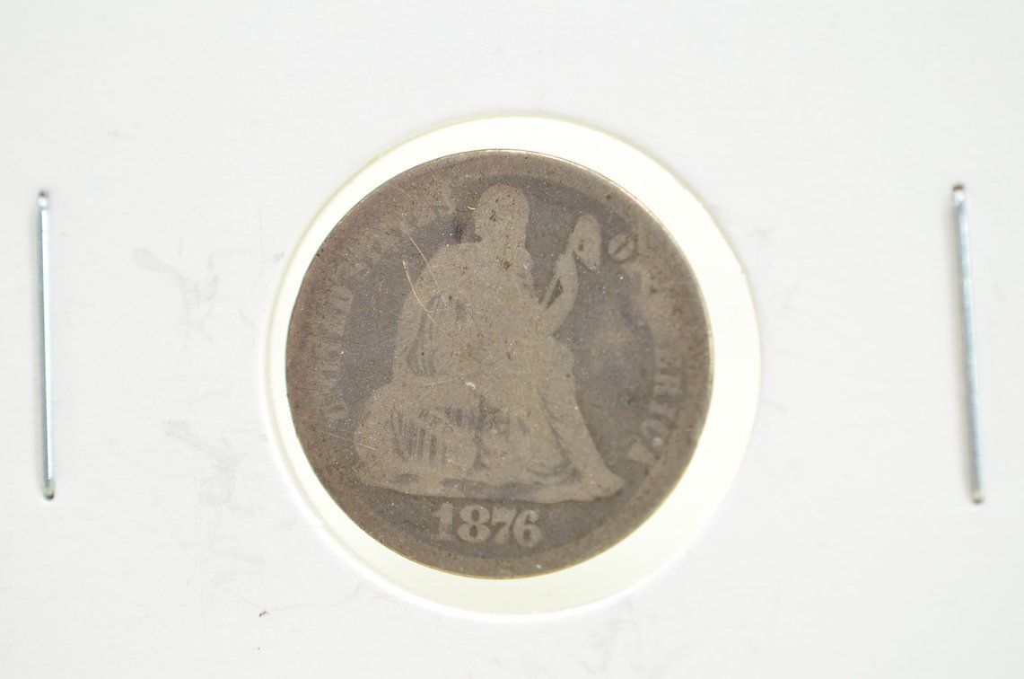 1876 Seated Liberty Dime