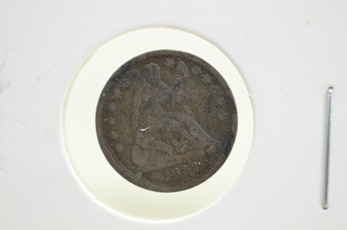 1857 Seated Liberty Half Dime