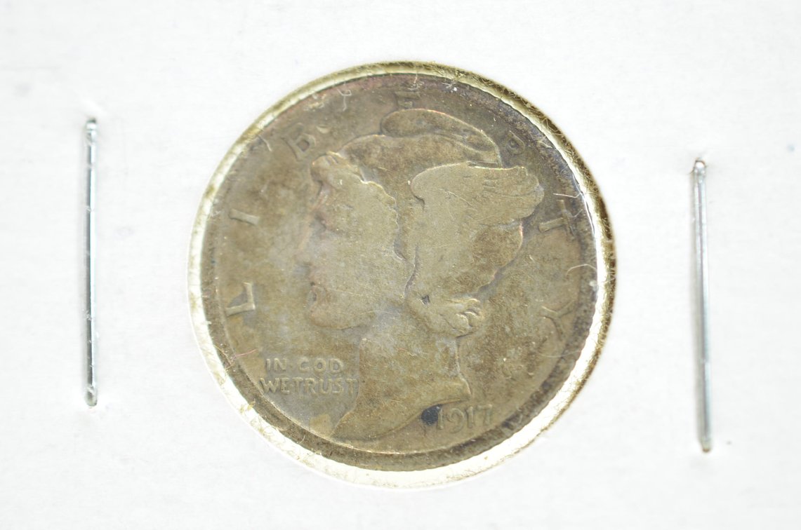 1917 S Mercury Dime