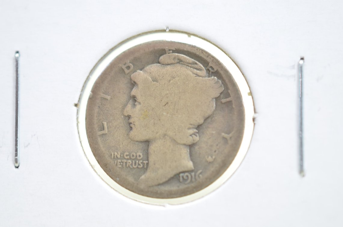 1916 D Mercury Dime