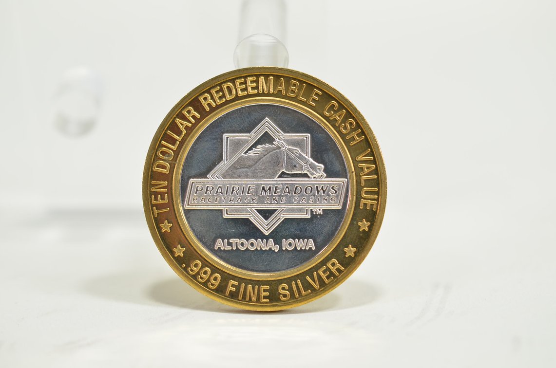 Prairie Meadows Ten Dollar Gaming Token