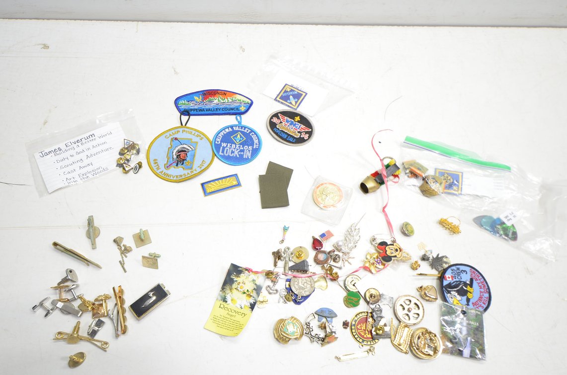 Boy Scout Pins and Patches
