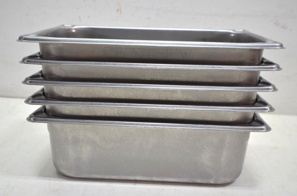 (5) Stainless Steel Food Pans