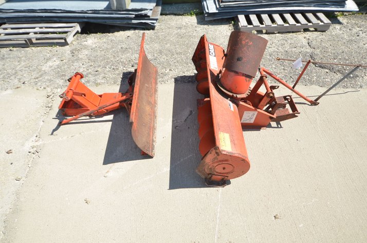 Image for Case Garden Tractor Snowblower and Blade Attachments
