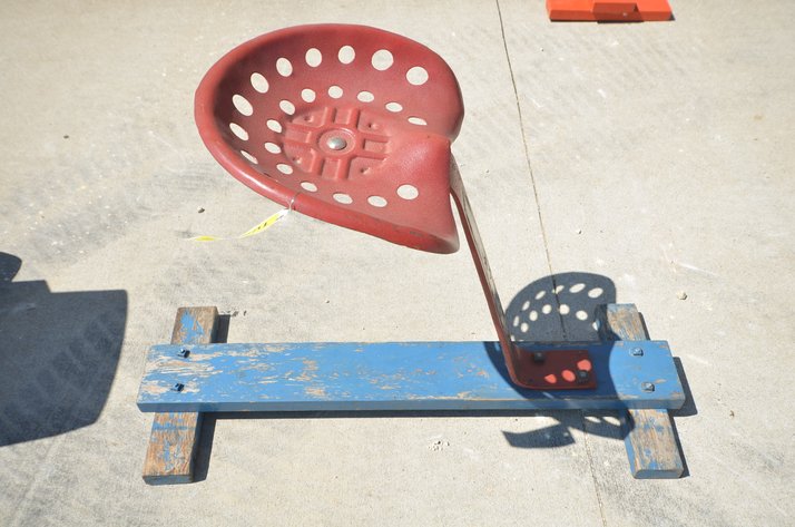 Image for McCormick Deering Tractor Seat on Stand