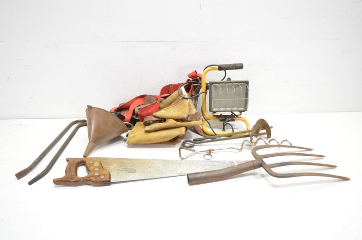 Image for Light, Saw, Crow Bar, Tool Belt And More
