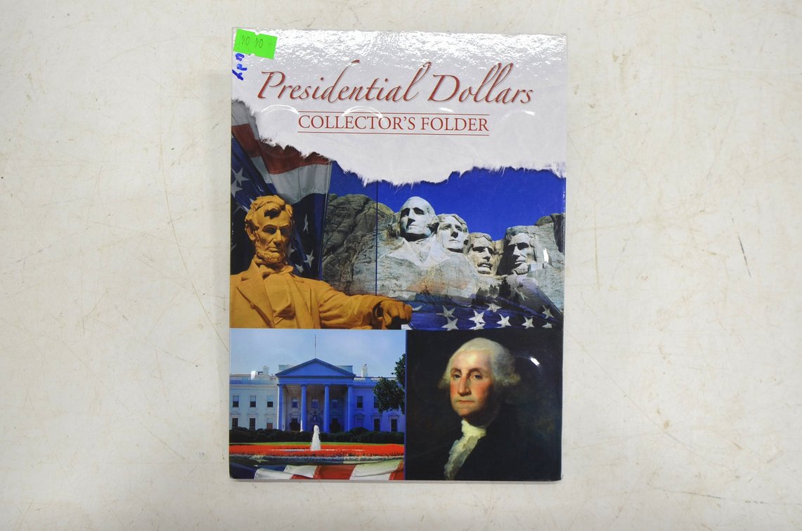 (41) Presidential Dollar Coins In Collection Folder