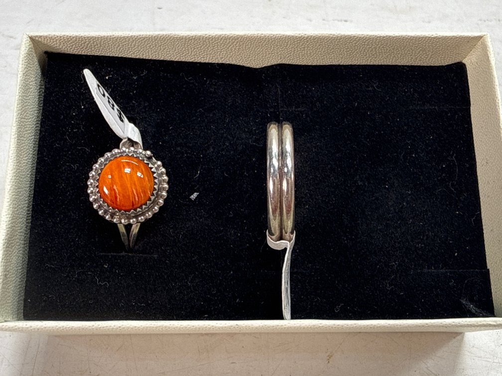 (2) Sterling Silver Rings