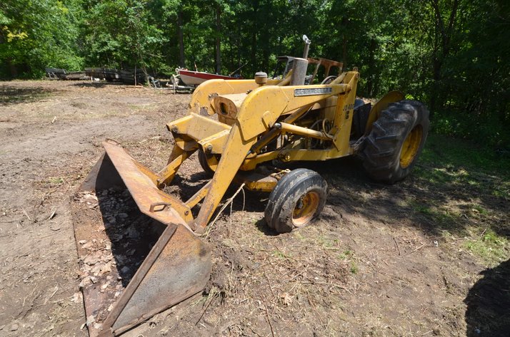 Image for John Deere 400 Utility Tractor With Loader and Backhoe Attachment