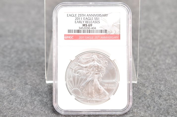 Image for 2011 1oz Silver Eagle 25th Anniversary Dollar Coin
