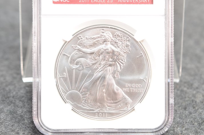 Image for 2011 1oz Silver Eagle 25th Anniversary Dollar Coin