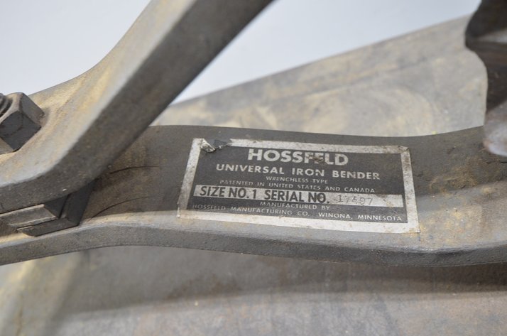Image for Hossfeld Universal Iron Bender