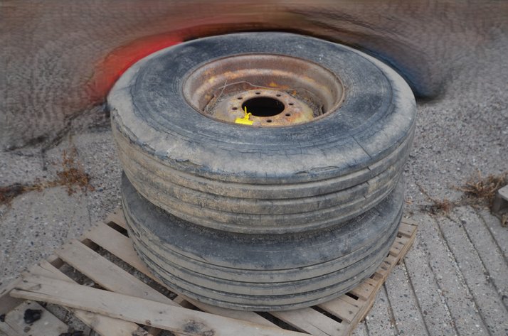 Image for (2) Implement Tires On 8-Bolt Rim