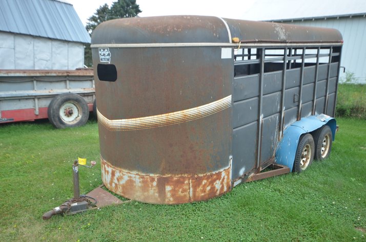 Image for S & S 15 Ft Stock Trailer