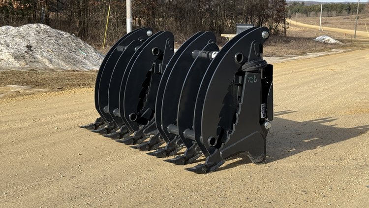 Image for Stout Skid Steer XHD Root Rake Clam Grapple