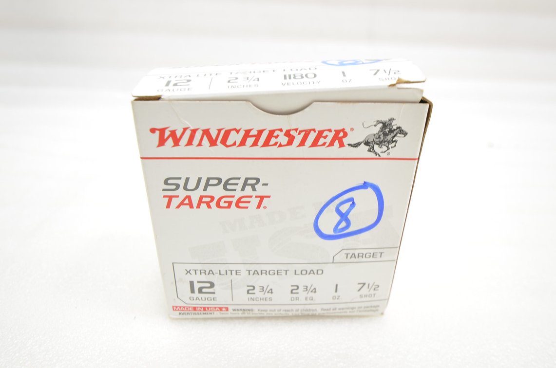 Winchester 12ga Super Target Shotgun Shells (8 Rounds)