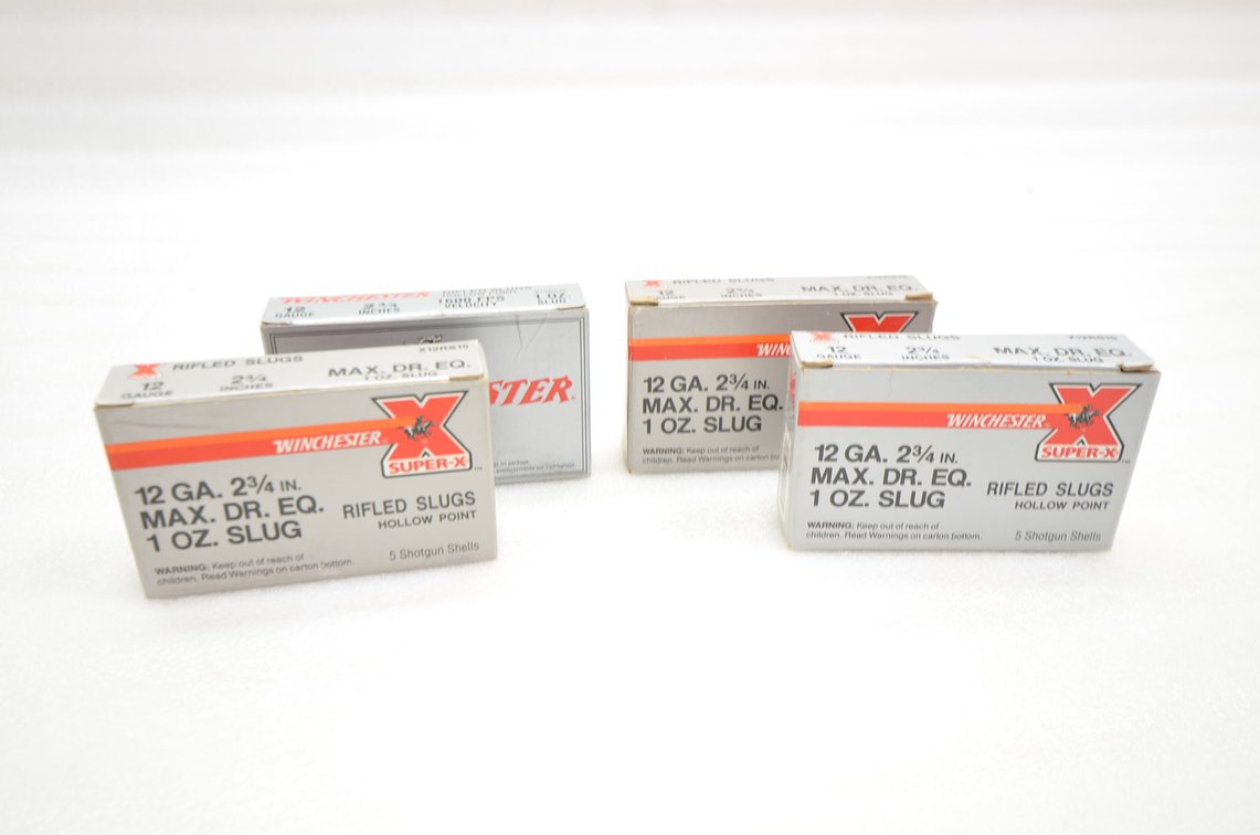 Winchester Super X 12ga Rifled Slugs Shotgun Shells (4 Box)