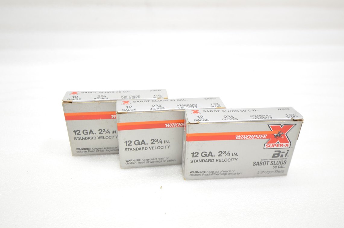 Winchester Super X 12ga Sabot Slug Shotgun Shells (3  Box)