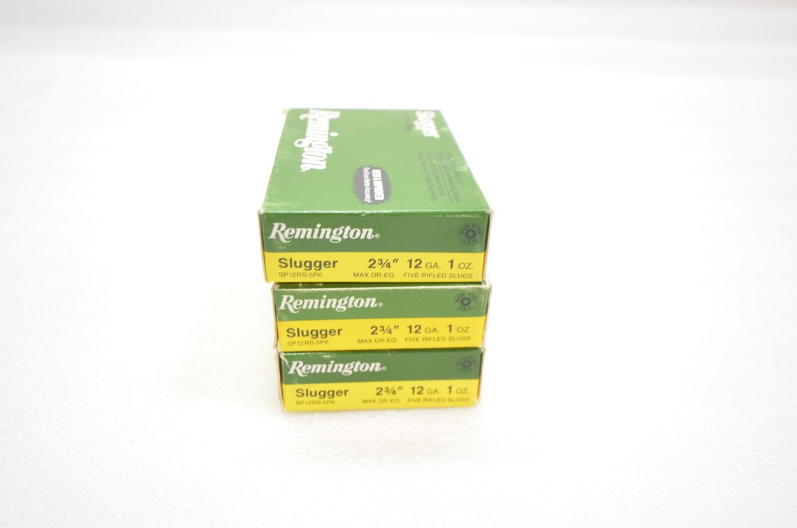 Remington Slugger 12ga Shotgun Shells (3 Box)