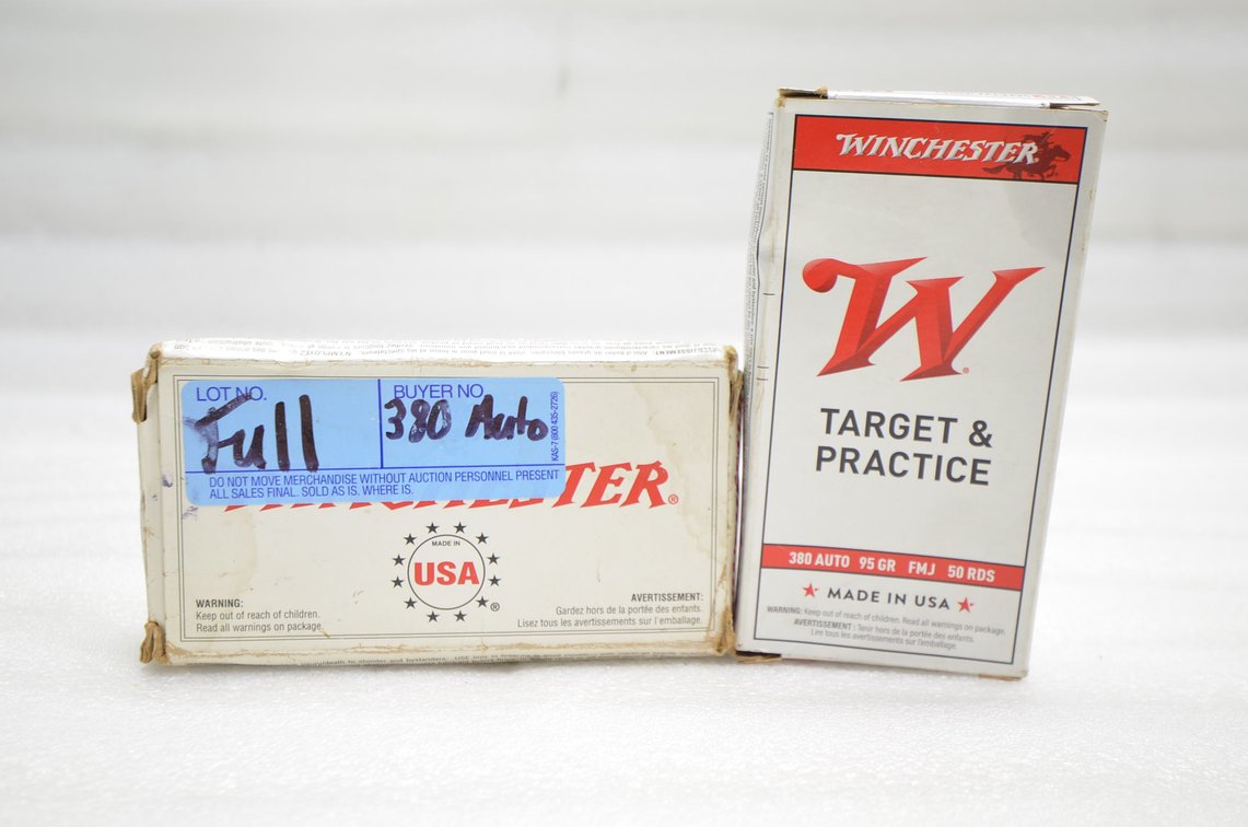 Winchester 380 Auto Ammo (2 Box)
