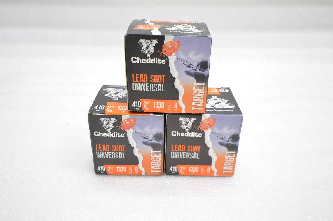 Cheddite .410 ga Lead Shot (3 Box)