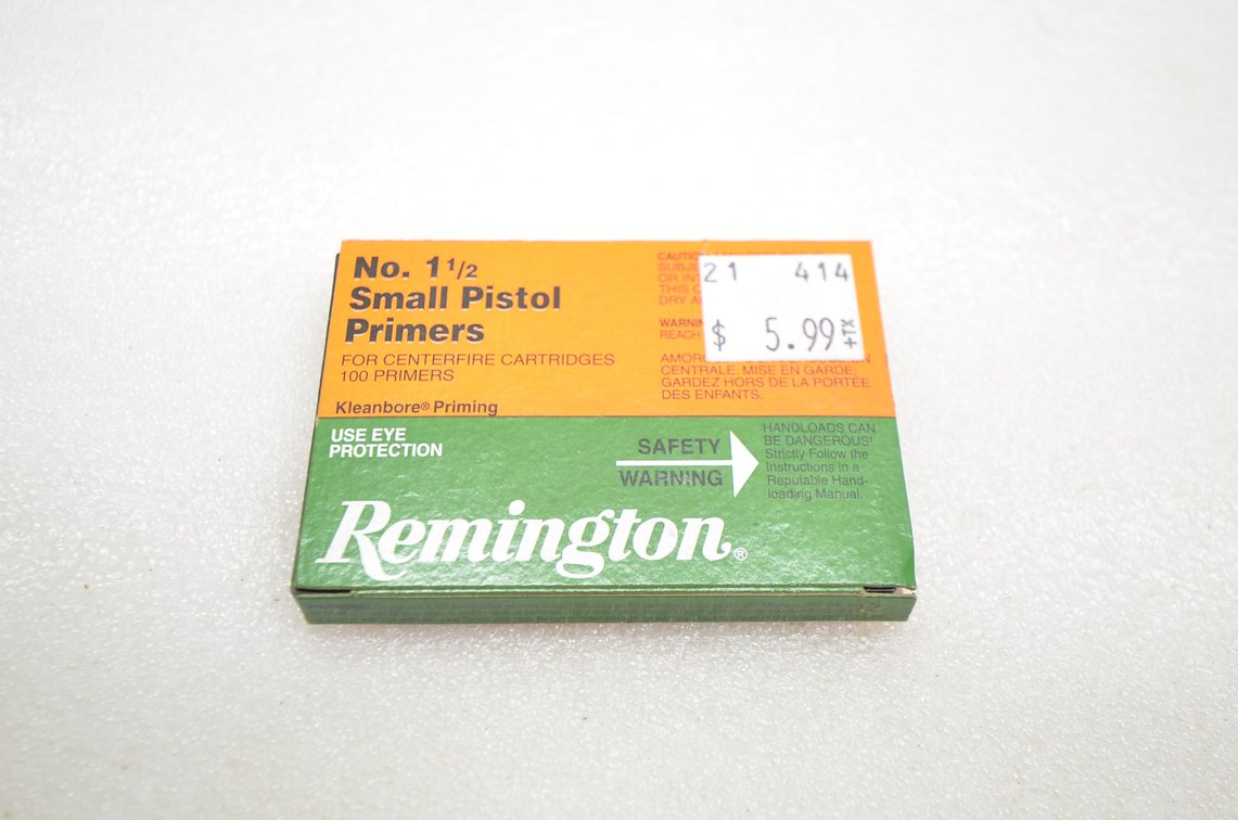 Remington Small Pistol Primers (Partial Box)