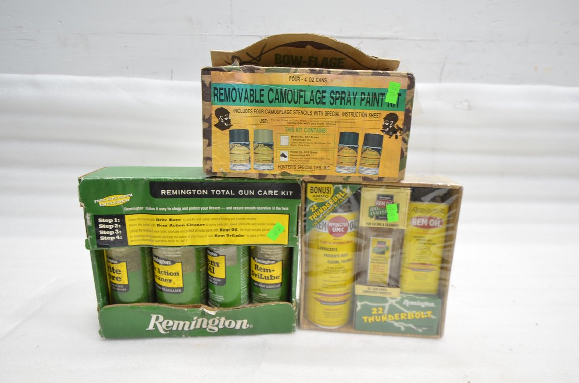 Total Gun Care Kit, Rem Oil, Camo Paint