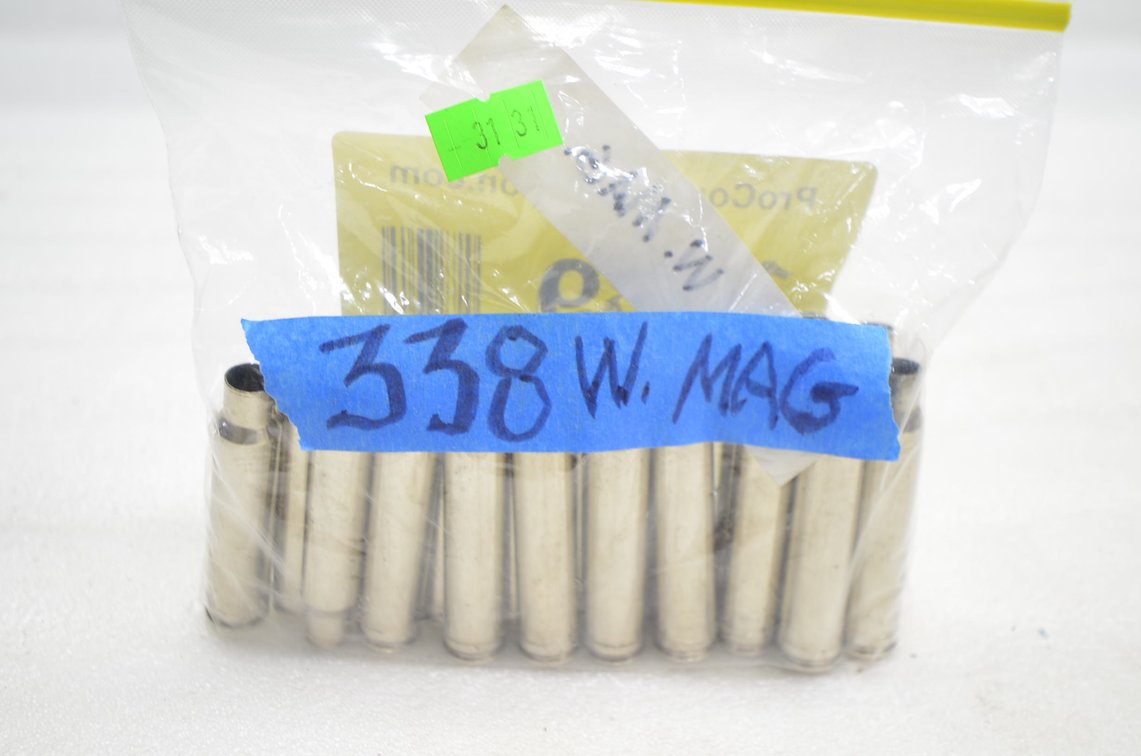 338 WIN Mag Empty Casings (20+)