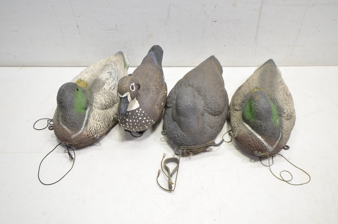 (3) Sport Blast Duck Decoy, (1) Flambeau Duck Decoy