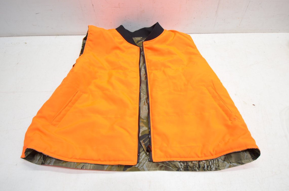 Hunting Vest Reversible, Blaze / Real Tree