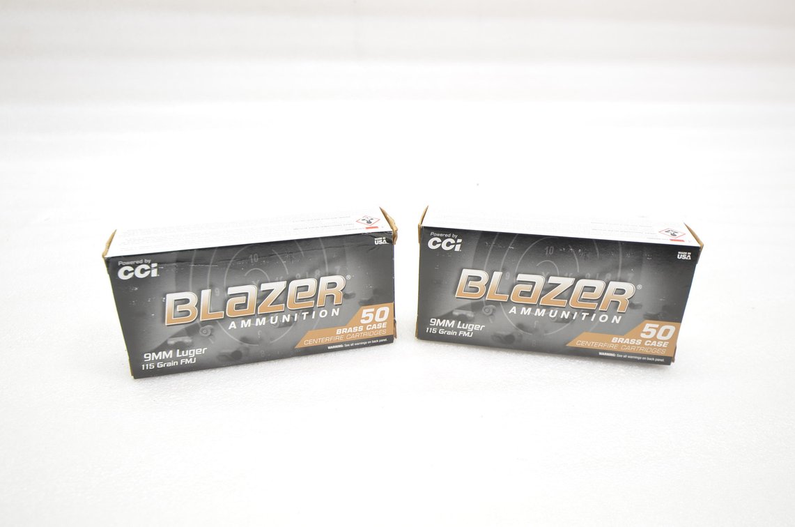 CCI Blazer 9mm Luger Ammo (2 Box)