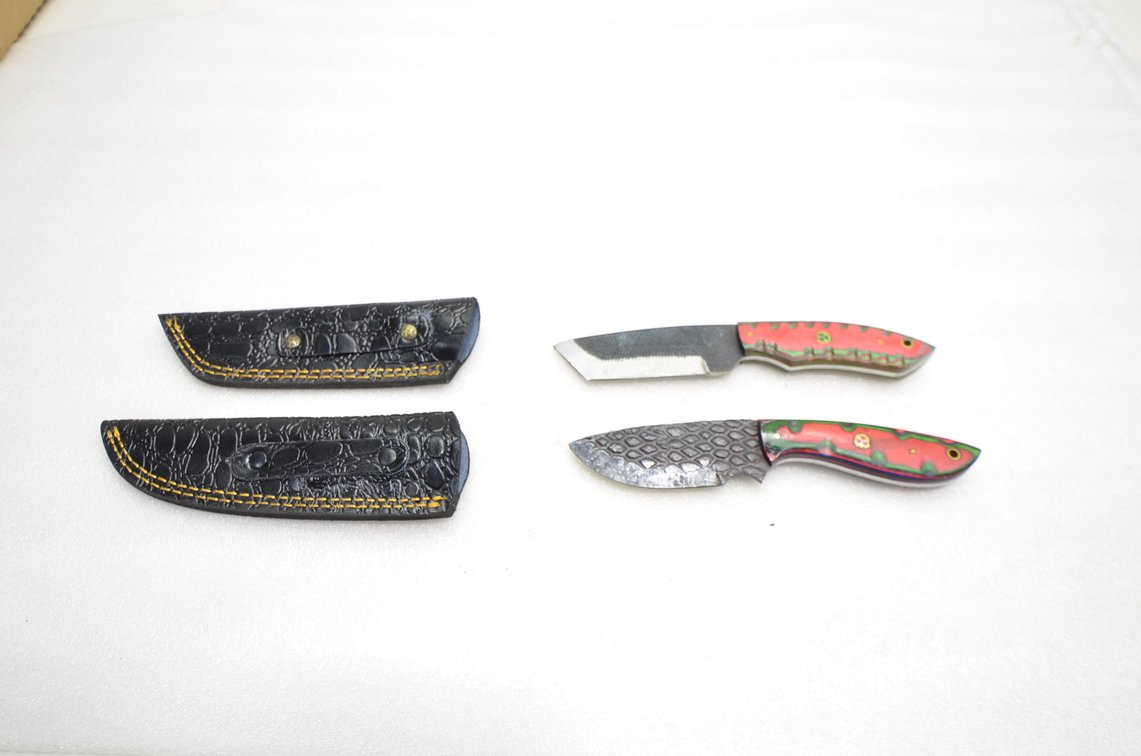 (2) MHS Cutlery Fixed Blade Knife