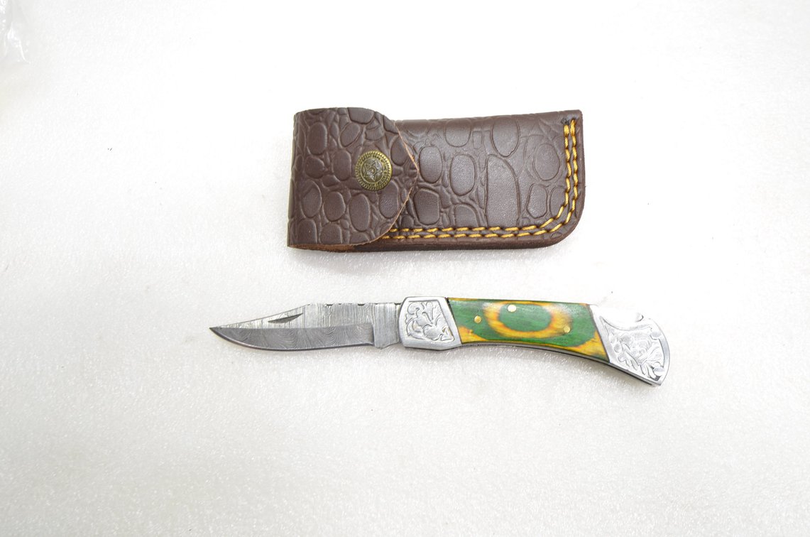 Damascus Steel Pocket Knife
