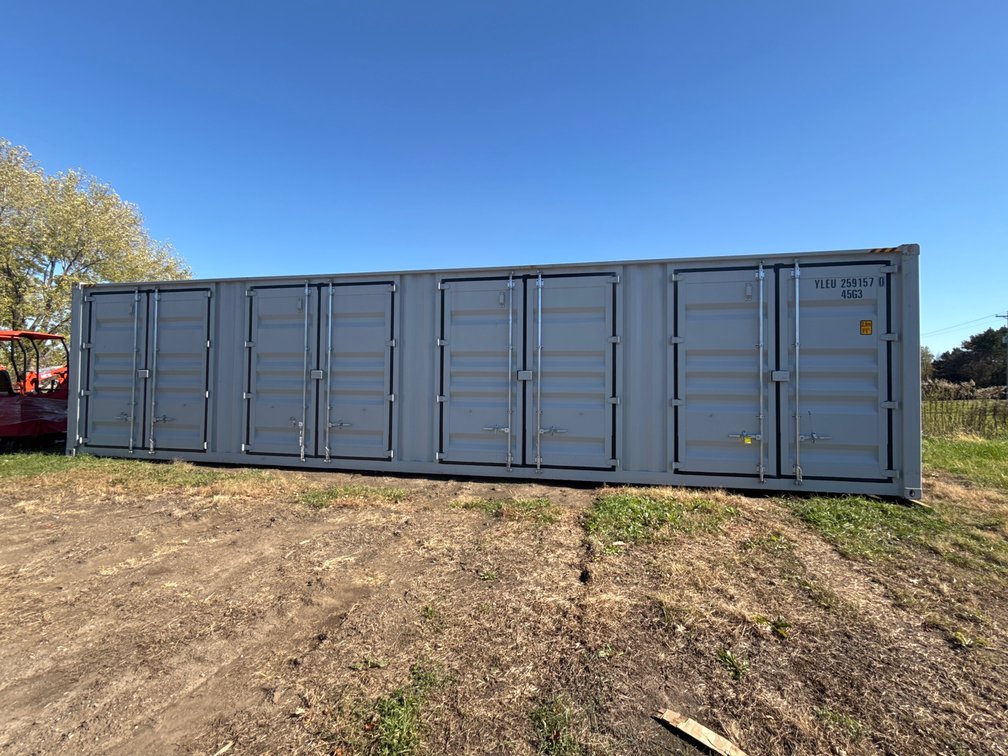 40' High Cube Shipping Container with 4-Side Doors