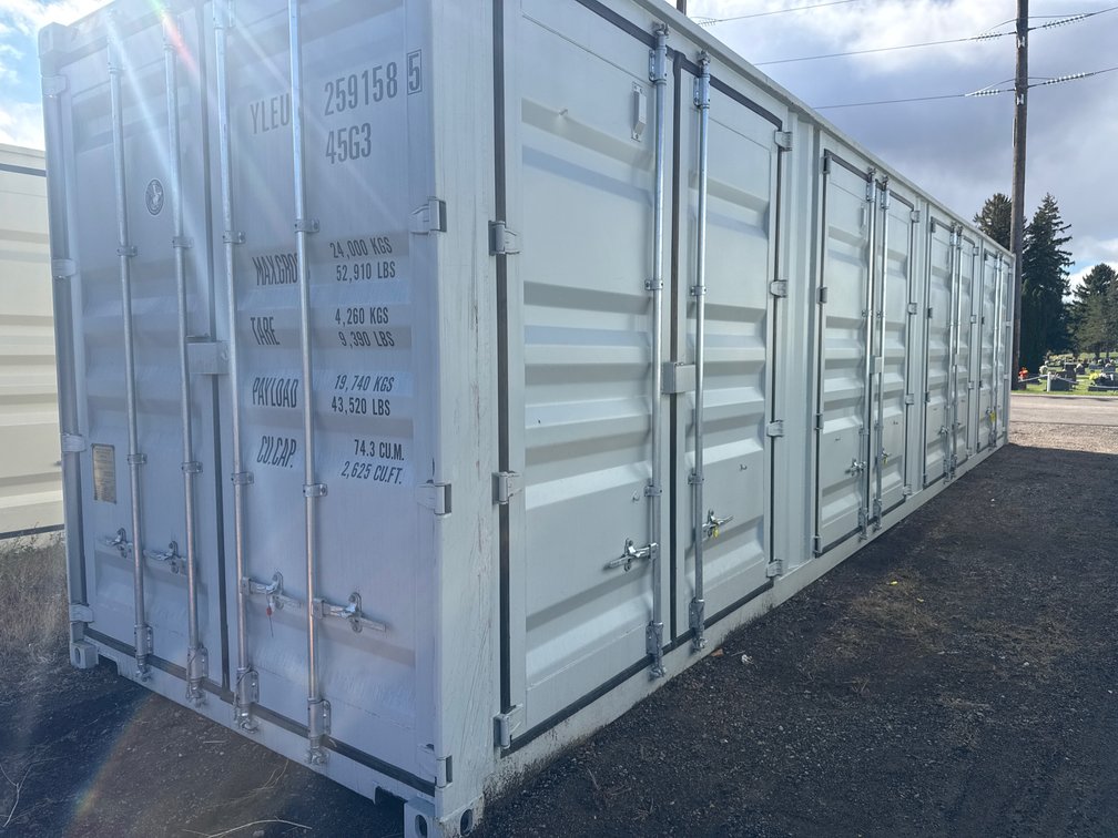 40' High Cube Shipping Container with 4-Side Doors