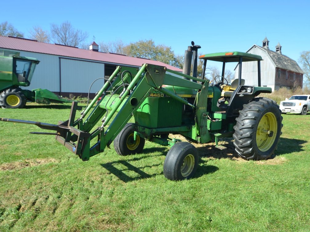John Deere 4450 Tractor with JD260 Loader