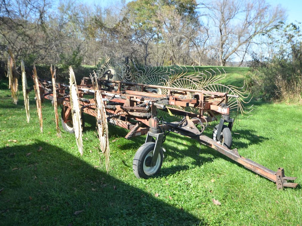 H&S 12 Wheel BiFold Rake
