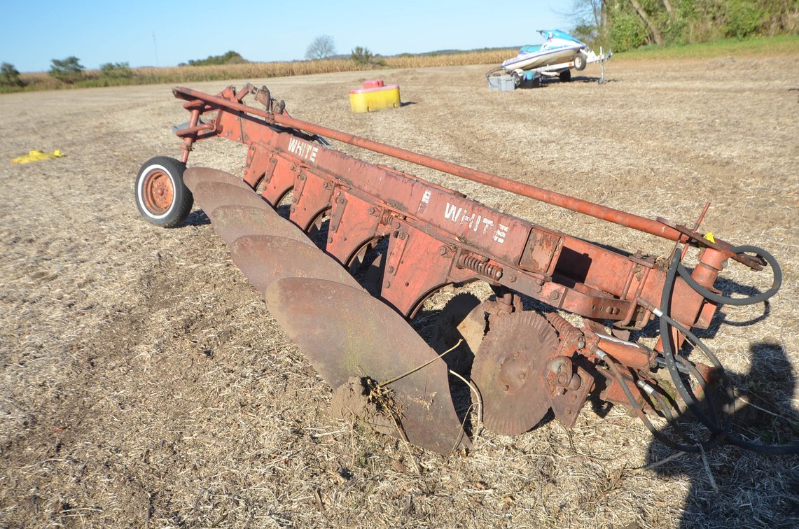 White Semi Mounted Plow