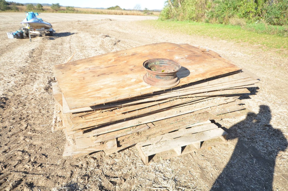 Sheets of Used Plywood