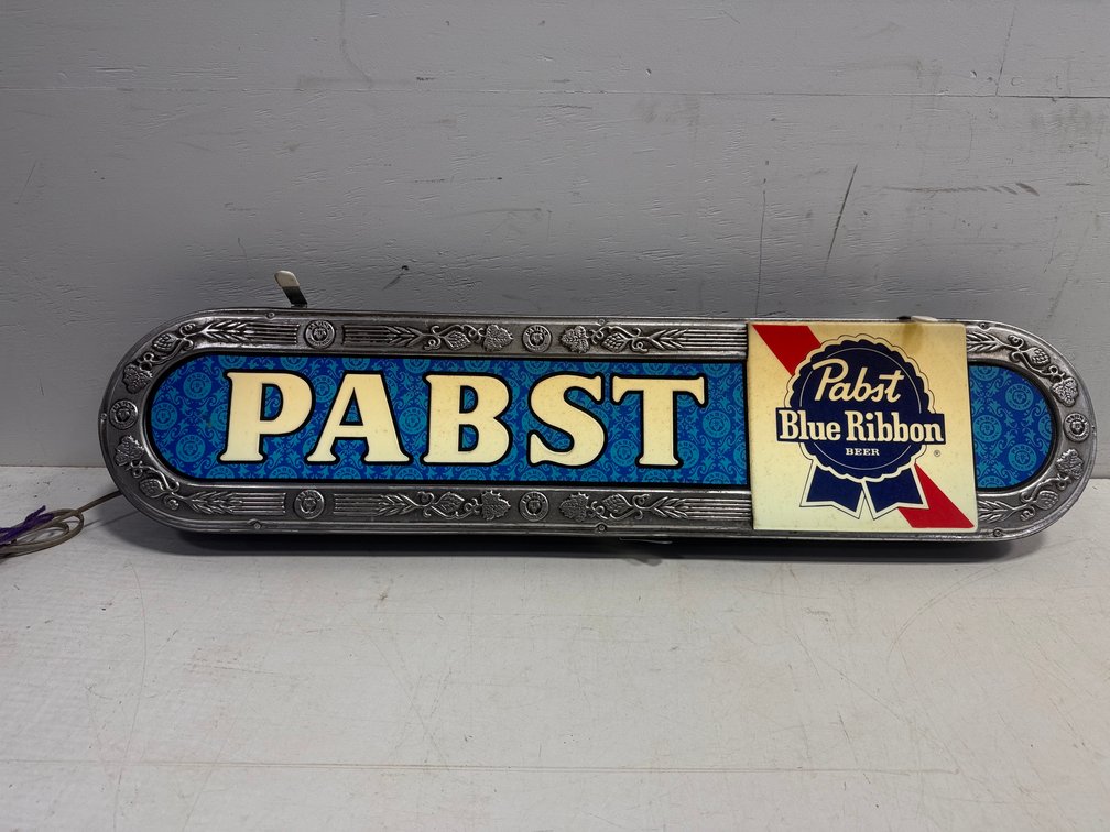 Pabst Blue Ribbon Beer Lighted Sign