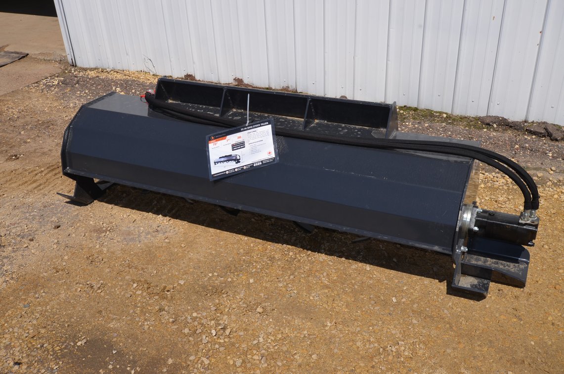 Wolverine 72" Skid Steer Hydraulic Rotary Tiller Attachment