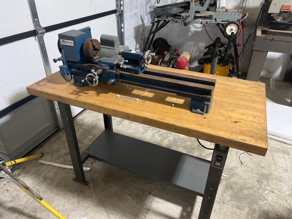 Atlas Metal Lathe with Table