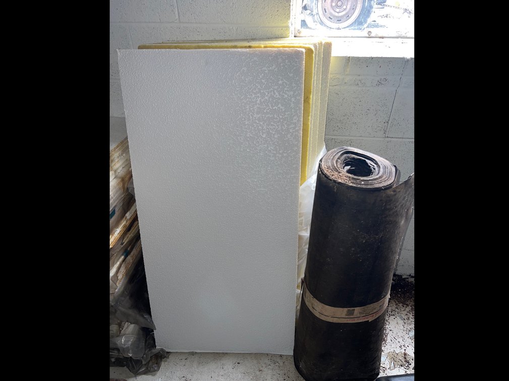 Ceiling Tile (9pcs.) with Roll of Tar Paper