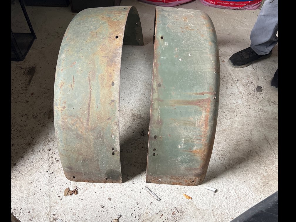 Pair of Metal Trailer Fenders