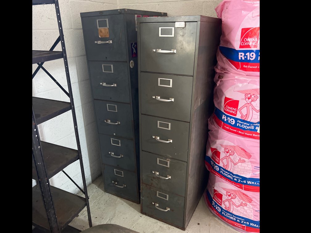 2 Metal Filing Cabinets
