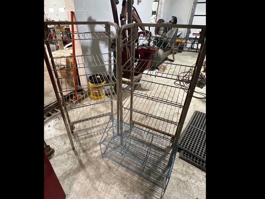 3 Early Automotive Display Racks 