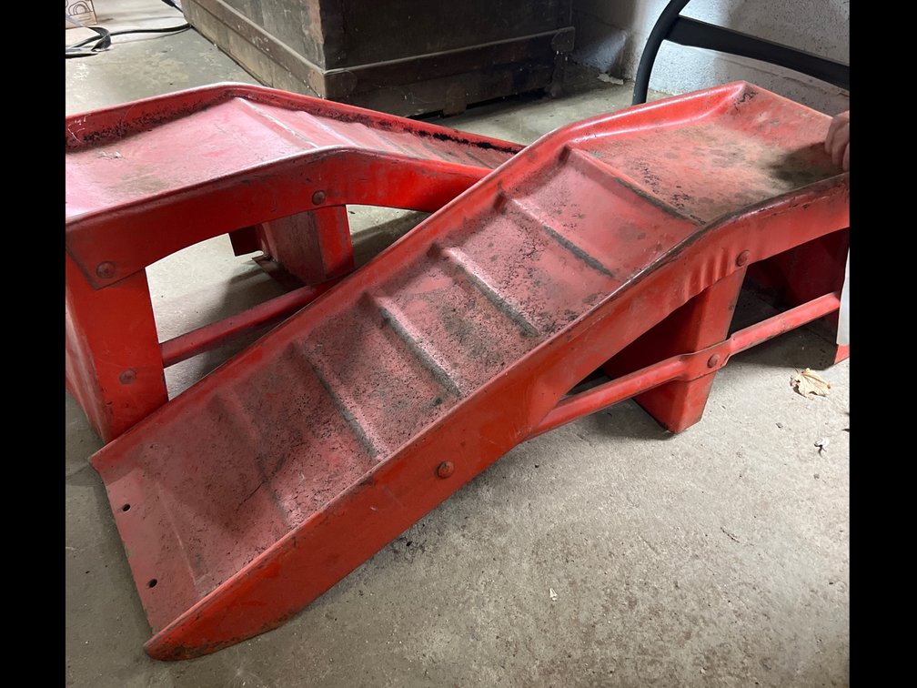 Pair of Red Car Ramps