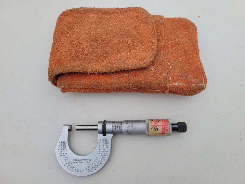 Starrett Outside Micrometer w/ Case