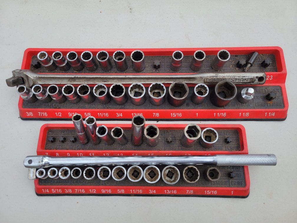 Craftsman Deep Sockets w/ Organizers and Wrenches