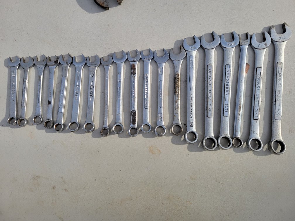 Craftsman, Armstrong, Easco, Wilmar, Diamond, Herbrand, Snap-on, Murphy’s, Combo Wrenches